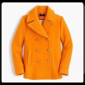J.Crew Stadium Cloth Magestic Nello Gori wool pea coat